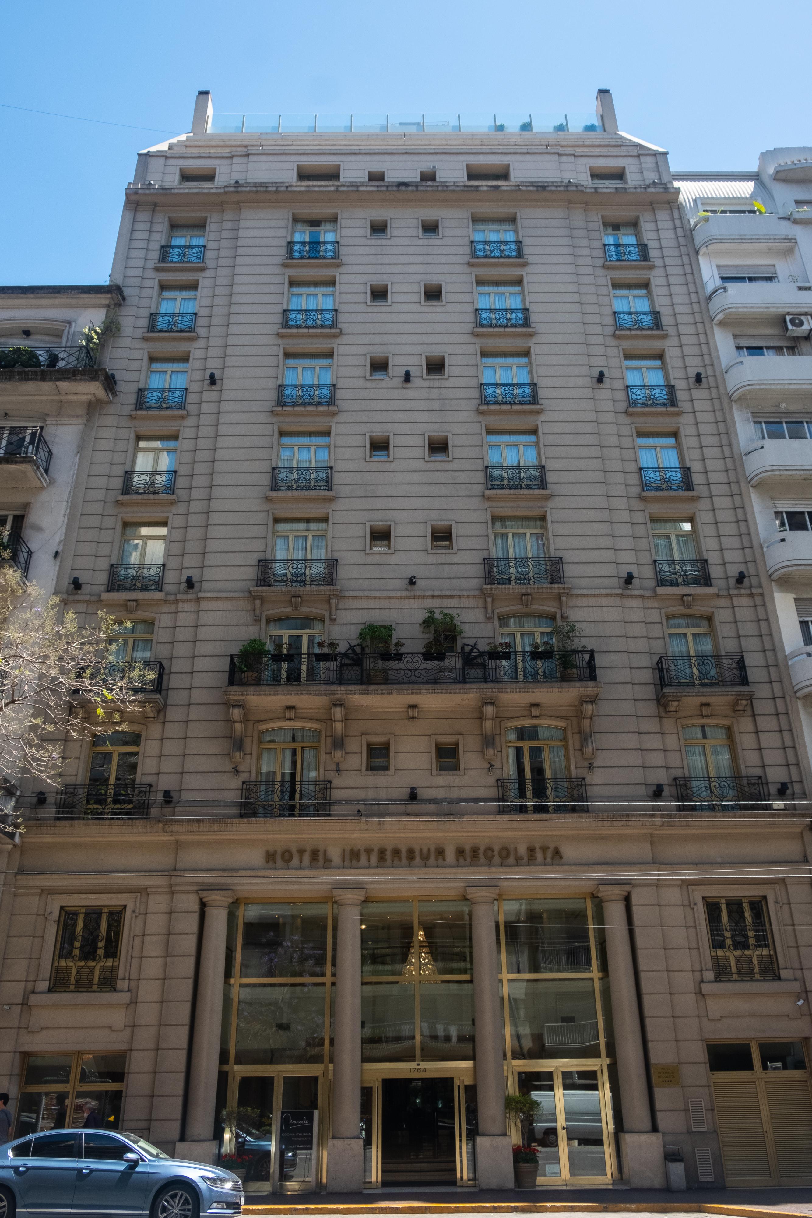 Hotel Intersur Recoleta Buenos Aires Exterior foto
